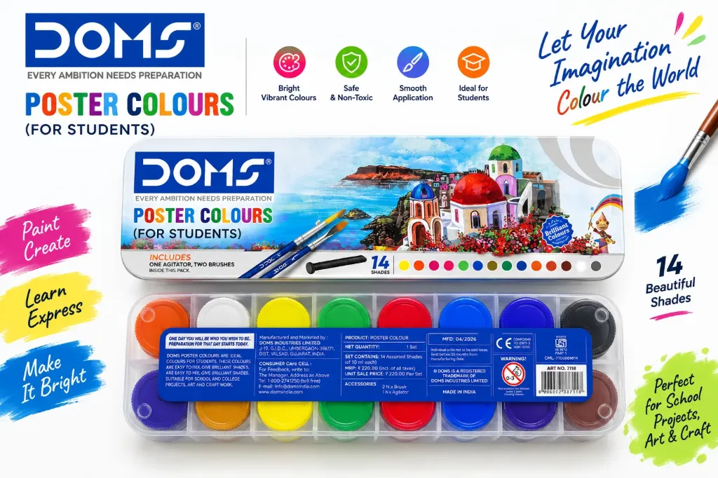 DOMS PASTEL BRUSH PEN 14 SHADES