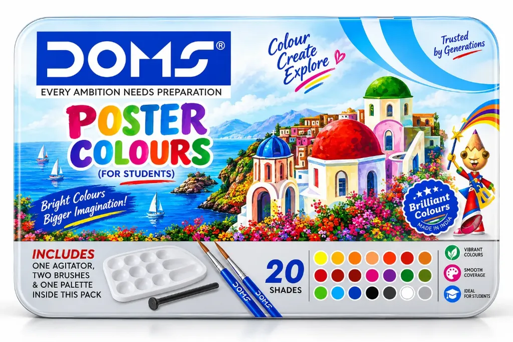 DOMS STUDENT POSTER COLOUR 20 SHADES