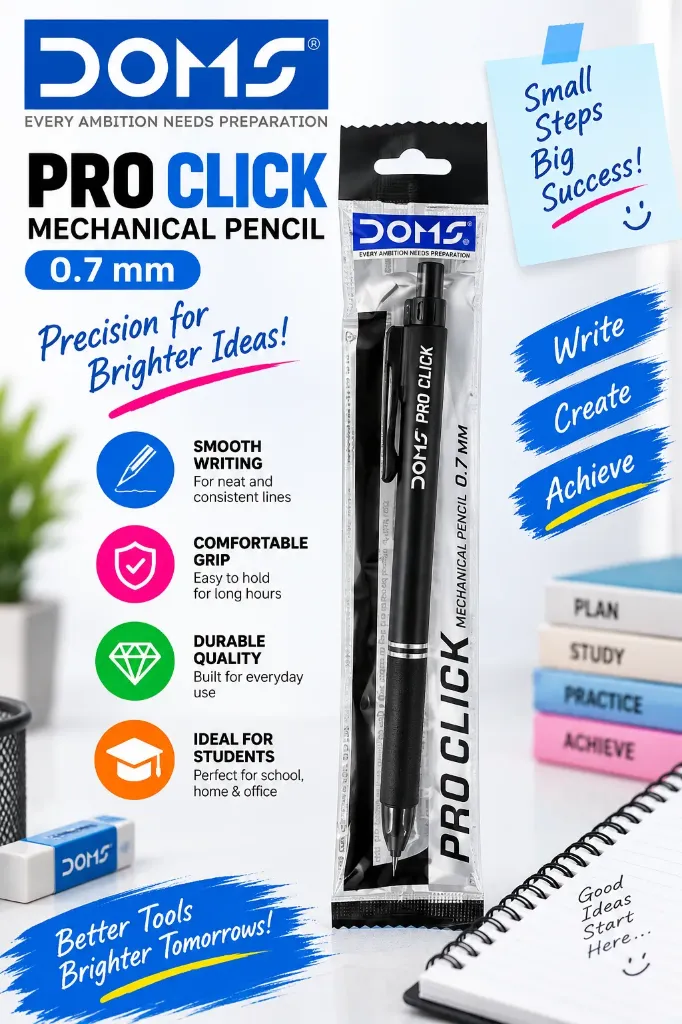 DOMS PRO CLICK MECHANICAL PENCIL 0.7MM