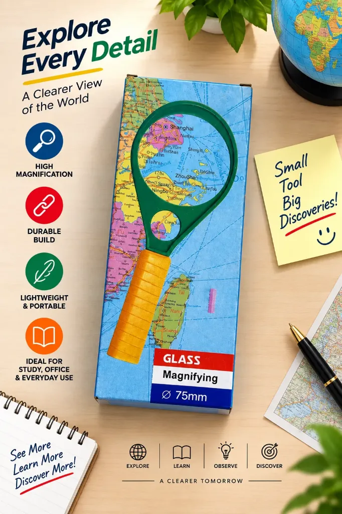 75mm Handheld Magnifying Glass