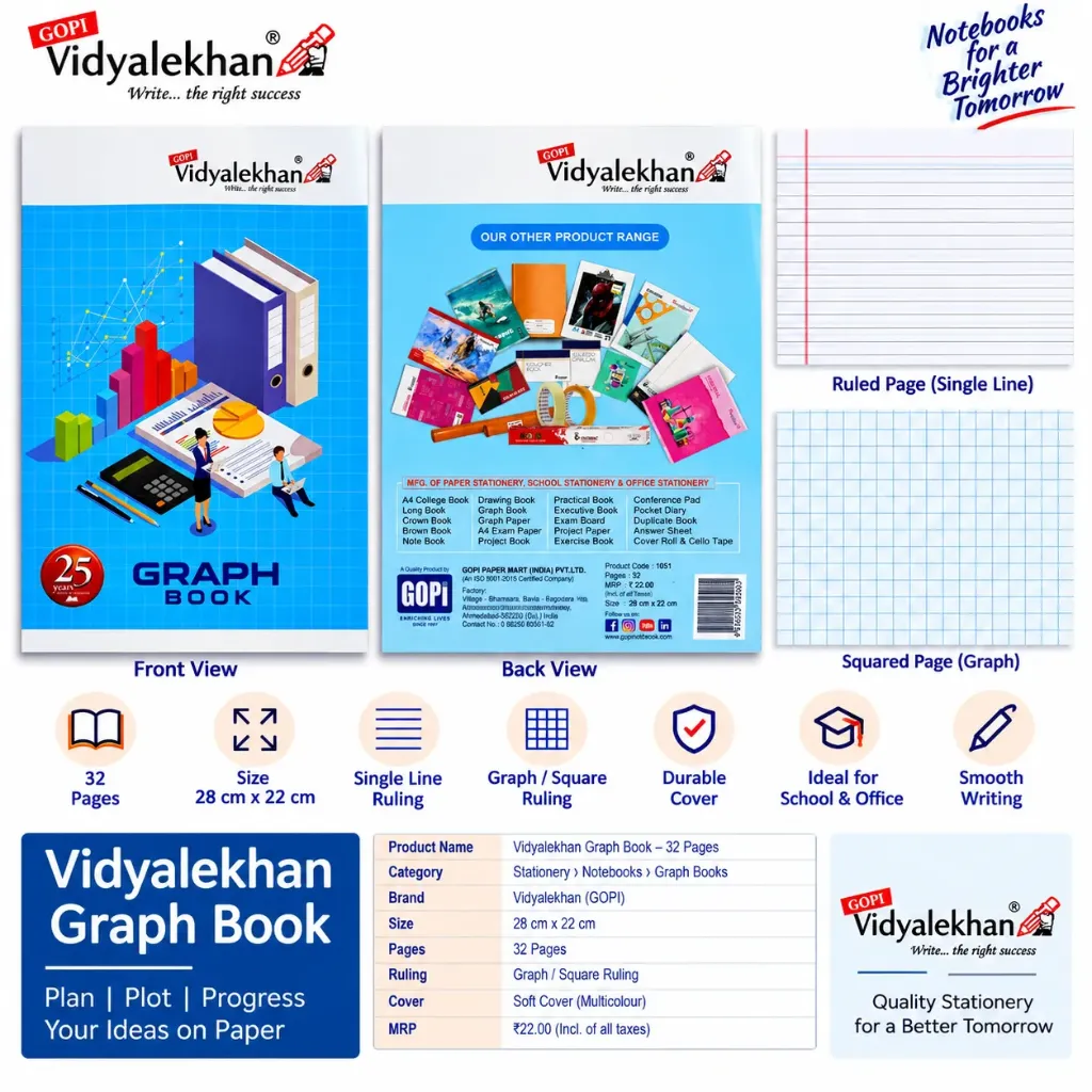 Vidyalekhan Graph Book – 32 Pages