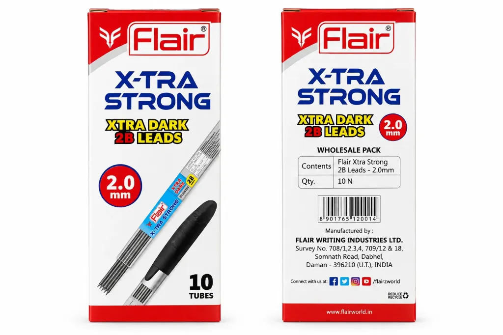 Flair X-Tra Strong 2B Mechanical Pencil Leads – 2.0 mm